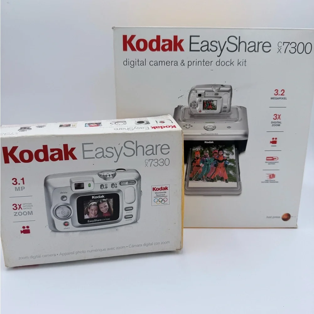 Kodak EasyShare CX7300 Digital Camera + Printer Dock Bundle READ